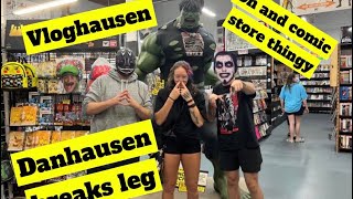 October vlog! Danhausen gets injured breaks bones! Moxley! toy store w/ Evil Uno, Statlander & Davis