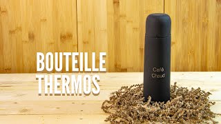 Bouteille thermos gravée