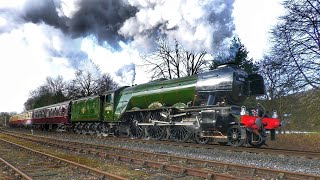 FLYING SCOTSMAN 60103 CELEBRATING 100 YEARS (DRONE FOOTAGE)