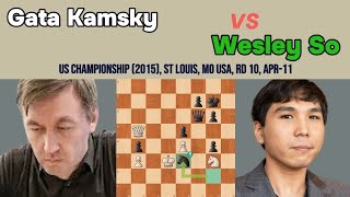 Thrilling Clash: Gata Kamsky vs Wesley So | US Championship 2015 | Indian Game - Knights Variation