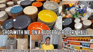 SHOP WITH ME:WHAT 100$ CAN GET YOU IN KENYA+CARREFOUR SUPERMARKET+MONTHLY SHOPPING FOR A FAMILY OF 3