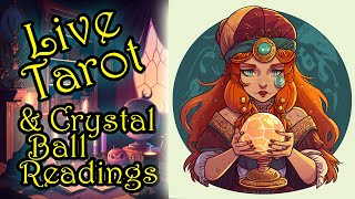 ✨MEMBERS ONLY✨ Live Crystal Ball Reading with Tarot Card Reading & Soundbath 🔮