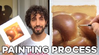 How I Paint Challah Bread in Oil | "Desert"