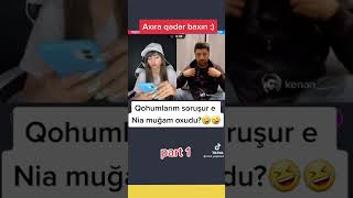 Kenan MM ve Nia Kurbanova//tik tok canli yarişda//niya muğam oxudu🤣