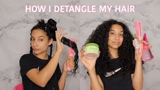 How I DETANGLE my Curly Hair