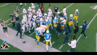 Cowboys vs Chargers Fight (CLOSE UP VIEW) #cowboys #chargers #fight