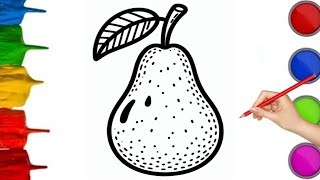 How To Draw A Pear Step By Step 🍐 Pear Drawing Easy