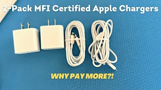 Unboxing and Review of MFI Certified Apple Chargers with 20-Watt PD 3.0 Tech!