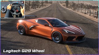 Forza Horizon 5 | Chevrolet Corvette Stingray Coupe Drive with Logitech G29 Manual Shifting