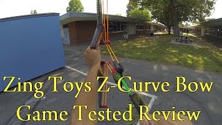 Zing Toys Z Curve Bow Game Tested Review (Best Toy Bow N Arrow?)