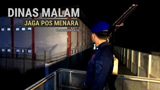 Seperti ini dinas malam Polsuspas ketika jaga pos menara #Vlogsuspas