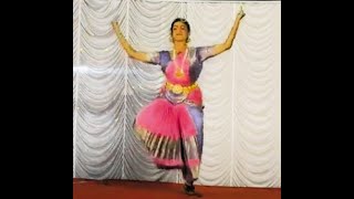 Tessy in  "nindrandamayilonru" solo bharathanatyam