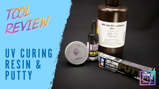 UV curing resin's and putties for model building