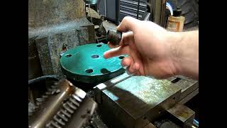 Drill and tap a Blind flange