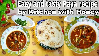 Mutton Paya | Mutton Paya Easy and tasty Recipe by kitchen with Honeyy