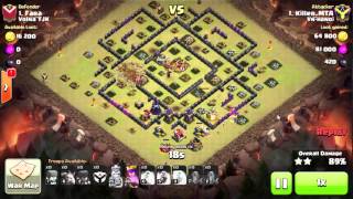 Clash of Clans: Clan War Combo Full Witch - Clear 3 Star Hall10