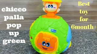 chicco palla pop up green Review-best toy for 6months to 36months