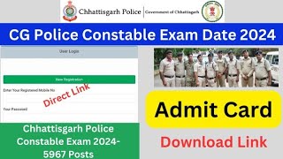 CG Police Constable Admit Card 2024-Out I How To Download CG Police Constable Admit Card 2024-Out#cg