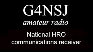 G4NSJ - National HRO 5TA1 - 5A1 communications receiver