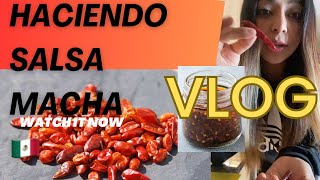 Vlog. Haciendo salsa macha desde España🇪🇸