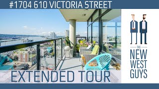 SOLD Sep 2020 #1704 610 Victoria Street | Extended Tour | 2 Bed + Den in DT New West