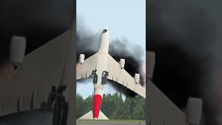 Huge Airplane crashed at airport runway -- Xplane11