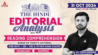 Editorial Analysis | 31 October 2024 | Vocab, Grammar, Reading, Skimming | By Parth Sir