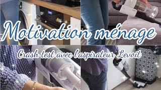 Motivation ménage |crach test avec l'aspirateur balai LEVOIT