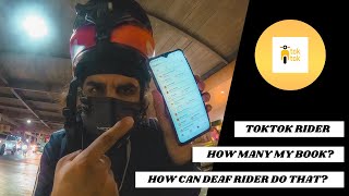 HOW MANY BOOK AND TOTAL FOR A DAY TOKTOK RIDER VLOG#6 | Harj Motovlog_DeafPH