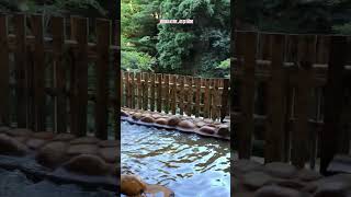 Japanese Hot Bath Onsen HOT springs along the river#japanlife#onsen#japaneseculture#hotspring#japan