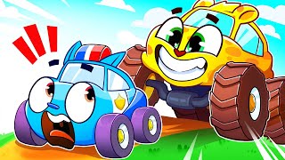 Monster Truck VS Police Car 🚓 Big VS Small 🚗 Kids Songs and Nursery Rhymes by Baby Cars 🚨