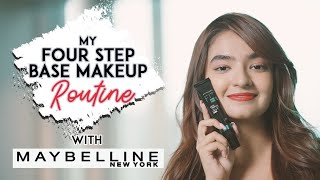 My Four Step Base Mackup Routine With Maybelline | Anushka Sen | what's on my plate