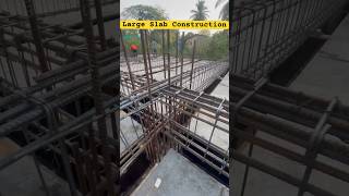 Large Slab Construction work l Slab Beam Barbending work on slab | Centring work #shorts #barbending