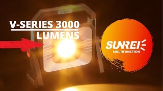 Обалденный проверенный фонарь-прожектор Sunrei V3000