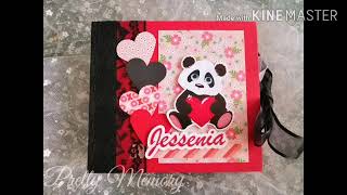 ALBUM SCRAPBOOK DE SAN VALENTIN | OSO PANDA