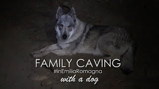 Family Caving (with a dog) in Grotta Tannaccia, Brigishella, Emilia Romagna