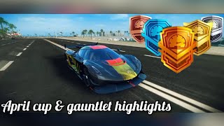 Asphalt 8 | April cup & gauntlet highlights