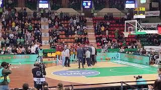 Limoges CSP v. Unicaja Malaga - BCL - Entrée des joueurs