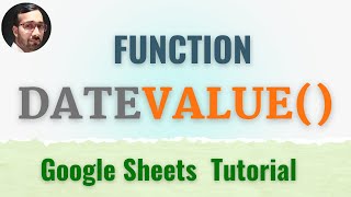 Datevalue formula in excel google sheets | use of datevalue in excel google sheets