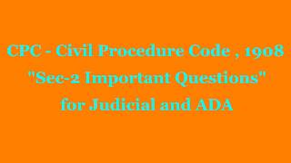 What is Decree in Civil Procedure Code | Difference Between Decree and Order | Sec -2 CPC