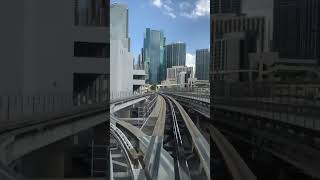 The Miami Metromover from Brickell to Downtown #shorts #short #miami