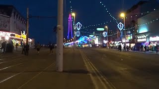 Walk  The Blackpool Prom  Between The Manchester And  Tower ,Run The Lights 2024 Illuminations