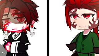 Looking at each other | Demon king tanjiro| AU | collab!| kny AU| gacha