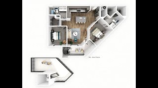 B4R Floorplan- 2 Bedroom- 2 Bathrooms- Video Tour