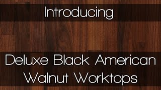 Deluxe Black American Walnut Worktops - Wood Worktops by Worktop Express