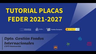 Tutorial Placas Temporales FEDER 2021 2027