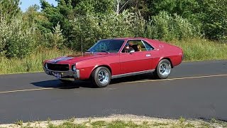 1969 AMC AMX Revving