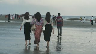 কুয়াকাটা সৈকতে পর্যটকের ভীড় || Kuakata Sea Beach