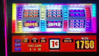 Super Sevens Slot Machine $2.00 Bet