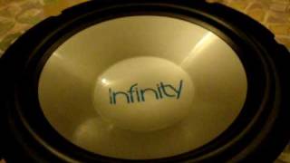 infinity subwoofer on solid audio amp(free air)